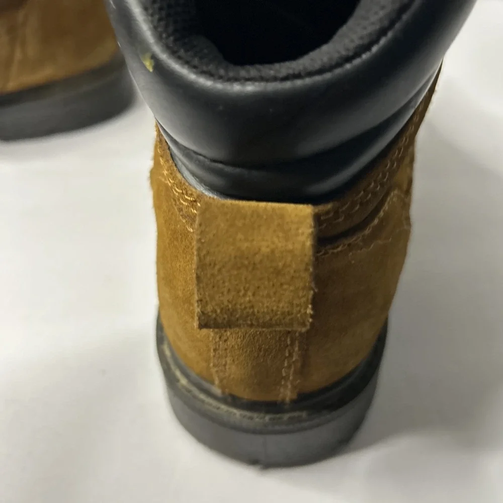 Brahma Men's Size 7 1/2 W Suede Leather Waterproof Work Boots
